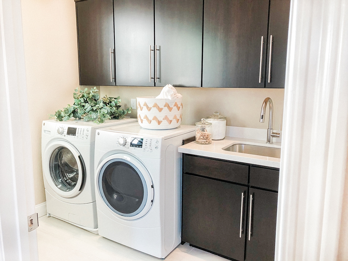 Model Home - Laundry | © Life in Sonoma Wine Country - http://www.lifeinsonomawinecountry.com