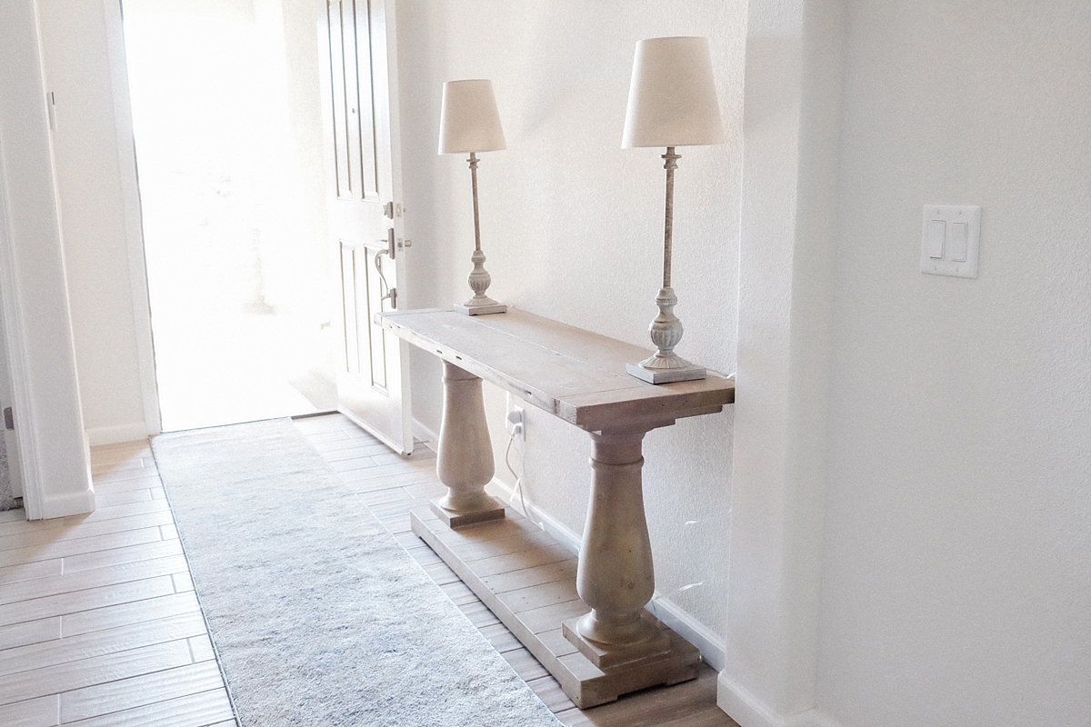 Entryway console table